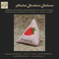 Befra4042 berlingot fraise toile rose