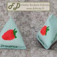 Befra611 berlingot fraise toile verte