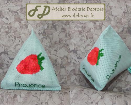 Befra611 berlingot fraise toile verte