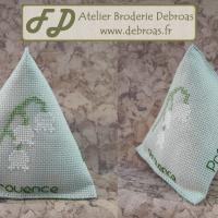 Bemug611 berlingot muguet toile verte