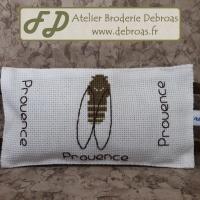 Bpcig10 bloque porte cigale toile blanche