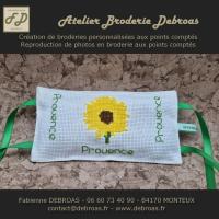 Bptou100 bloque porte tournesol toile blanche