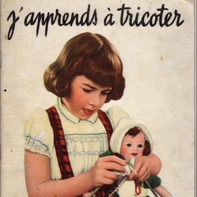 J apprend a tricoter r