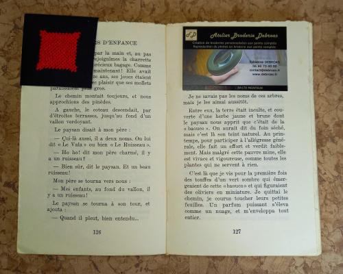 Marque page carreau situation